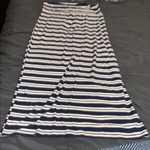 Striped Navy and White Women's Skirt